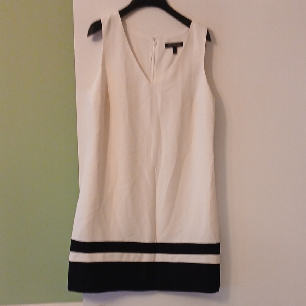 Banana Republic White and Black Dress